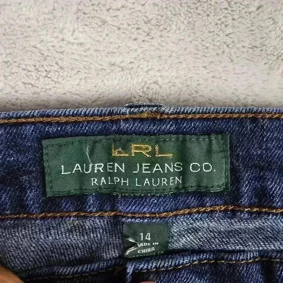 Lauren Ralph Lauren Blue Stretch Jeans 34x27 - Picture 4 of 9
